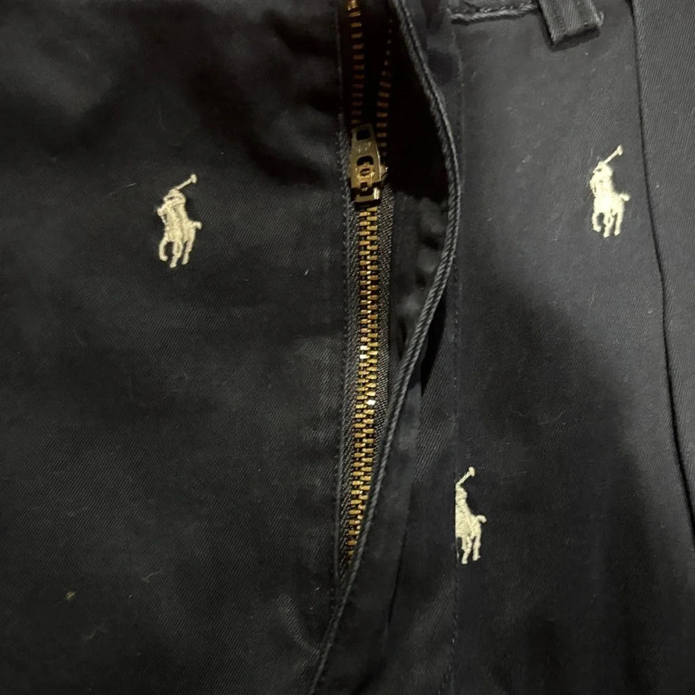 Polo by Ralph Lauren Dark Blue Shorts with White Embroidery - Picture 3 of 5